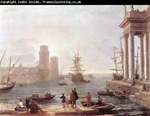 Claude Lorrain Port Scene with the Departure of Ulysses from the Land of the Feaci fdg